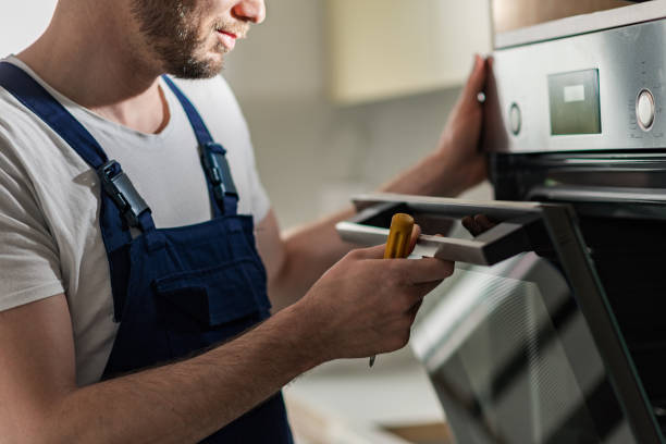 Wall oven service in luxury kitchen